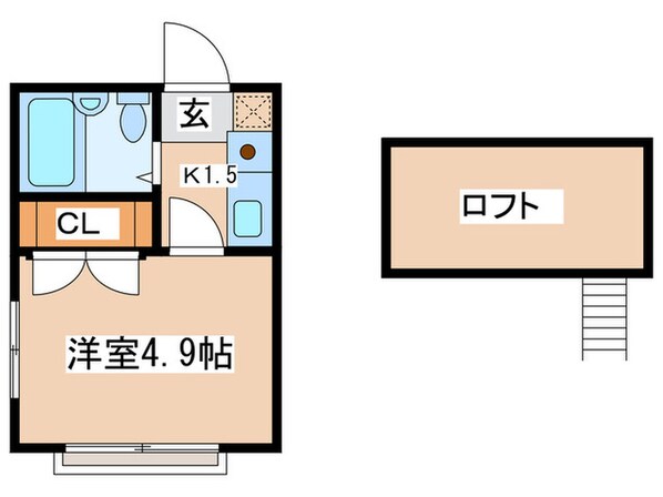 ル－ブル緑ヶ丘の物件間取画像